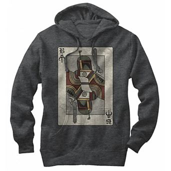 Men's Star Wars Playing Card Boba Fetta Pullover Hoodie