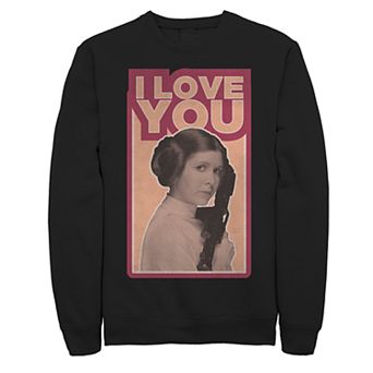 Men's Star Wars Leia "I Love You" Sweatshirt