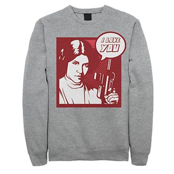 Men's Star Wars Leia "I Love You" Sweatshirt