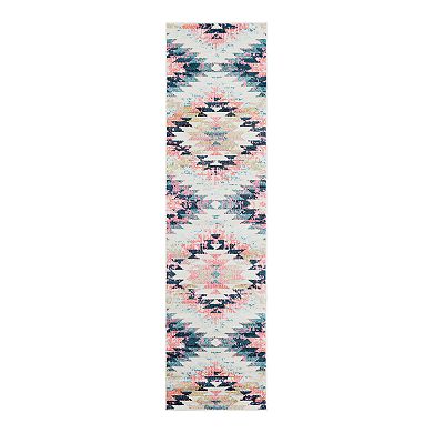 Decor 140 Astra Geometric Distressed Traditional Area Rug