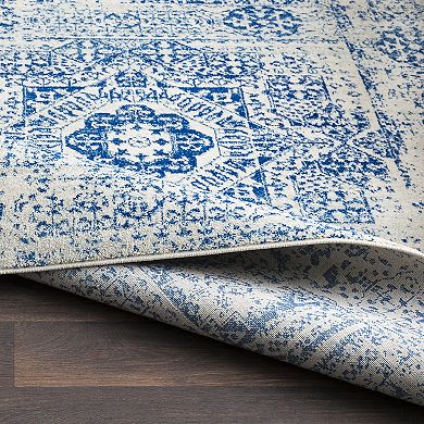 Decor 140 Manila Blue Geometric Area Rug