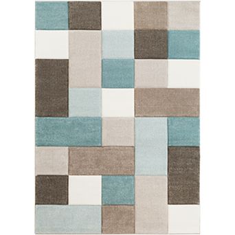 Decor 140 Manila Geometric Blocks Area Rug