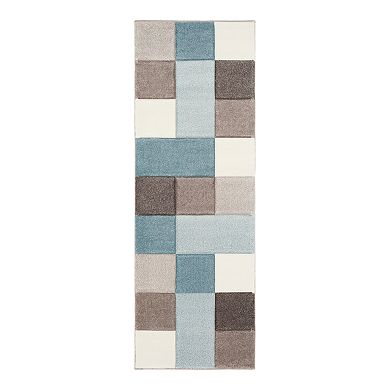 Decor 140 Manila Geometric Blocks Area Rug