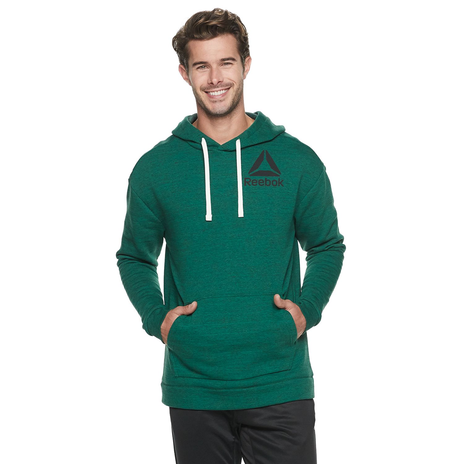 reebok green hoodie