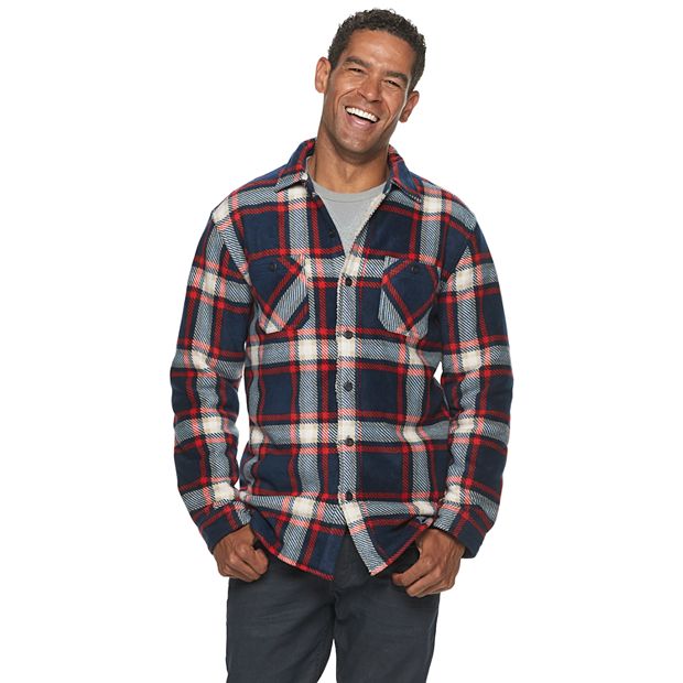 Fleece Lined Flannel Shirt - Blue Navy Tartan