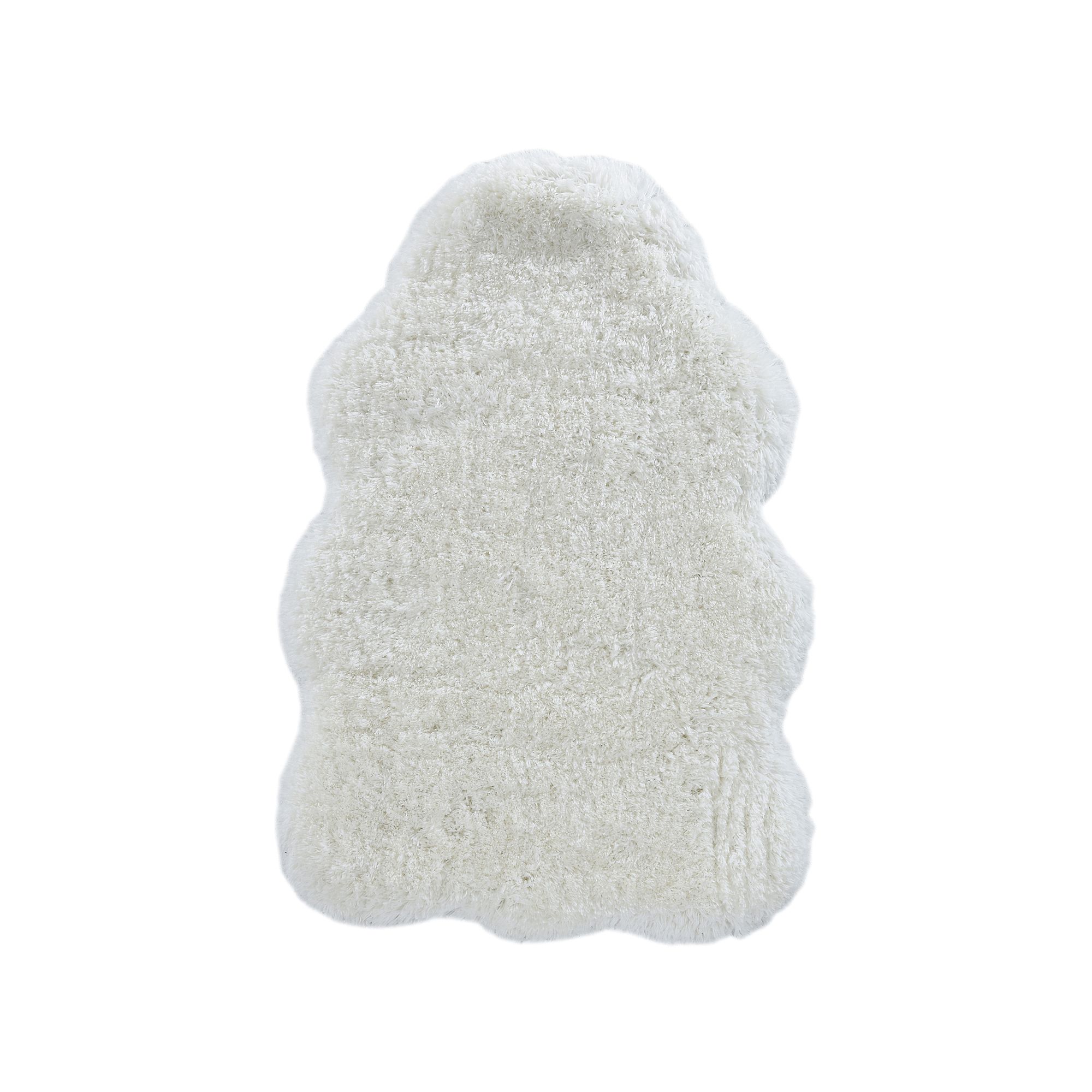 Linon Faux Lambskin Shag Rug - 36 x 56, Ivory