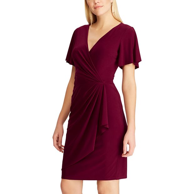 Chaps flutter sleeve dress hotsell