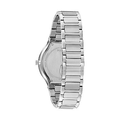Bulova Men's Diamond Accent Stainless Steel Watch - 96E117K
