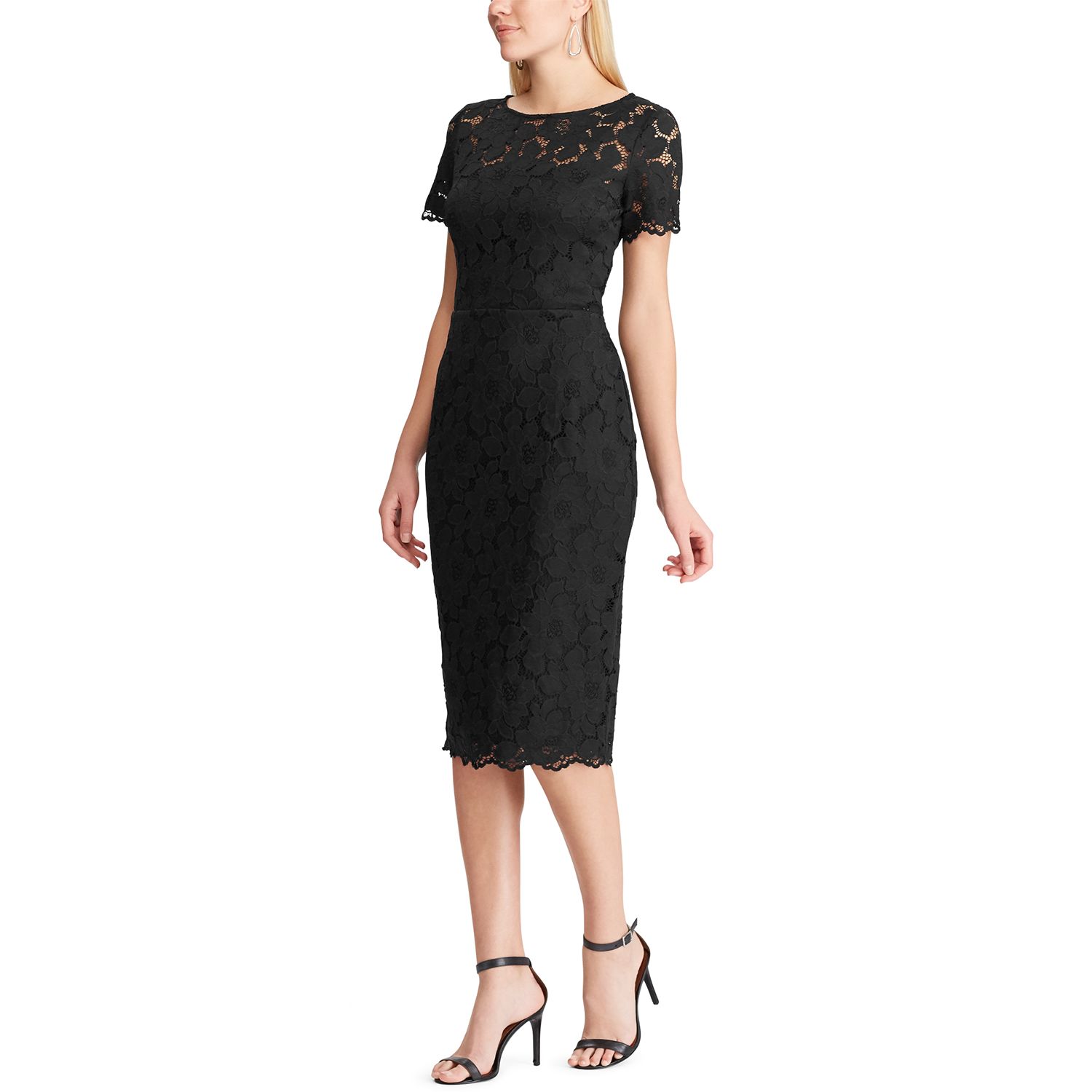 kohls black lace dress