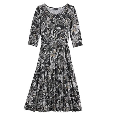 Women's Nina Leonard Print Midi Dress