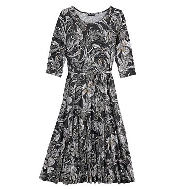 Women's Nina Leonard Print Midi Dress