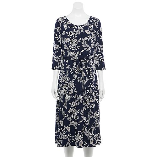 Women's Nina Leonard Print Midi Dress