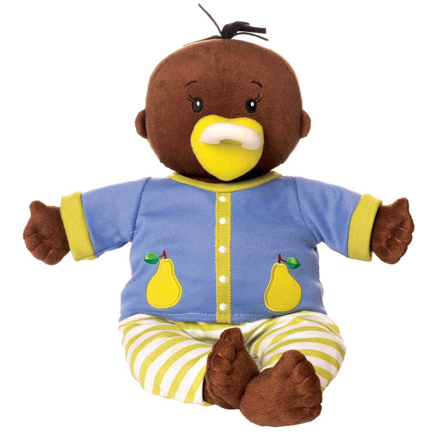 Manhattan Toy Baby Stella Puppenkleidung – Latzhosen-Set Mit T-Shirt, Für 38-cm-Puppen, Klettverschluss