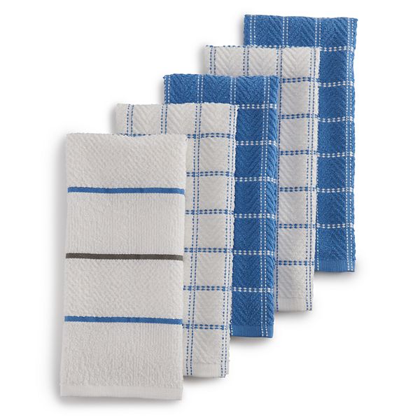 The Big One® Yarn-Dyed Kitchen Towel 5-pk. - Frontier Blue