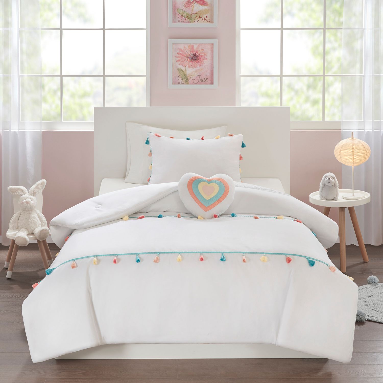 rainbow dot bedding