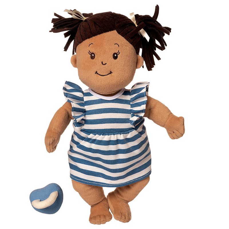 Manhattan Toy Baby Stella Doll with Brown Hair, Multicolor
