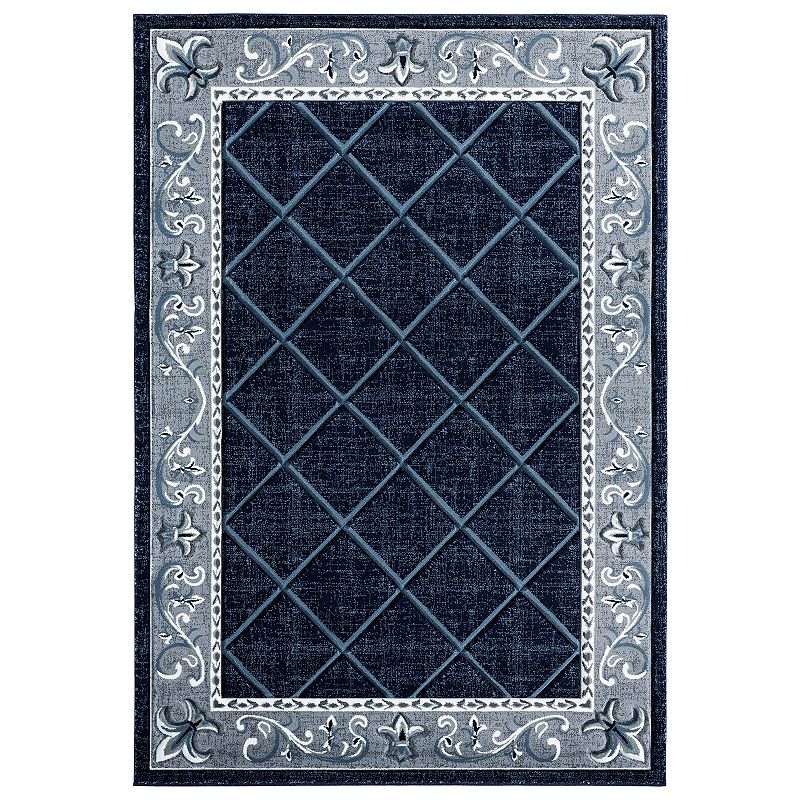 United Weavers Bristol Collection Alamont Timeless Rug, Blue, 2.5X7 Ft