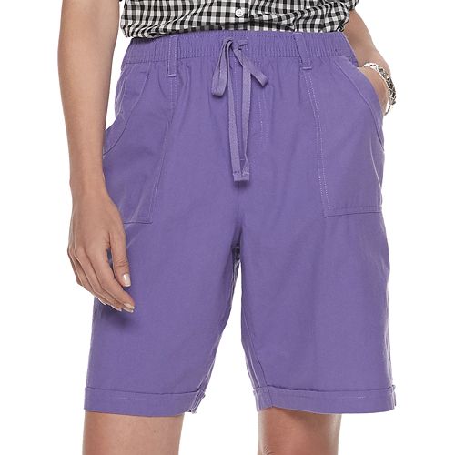 Women's Gloria Vanderbilt Riley Sheeting Pull-On Shorts