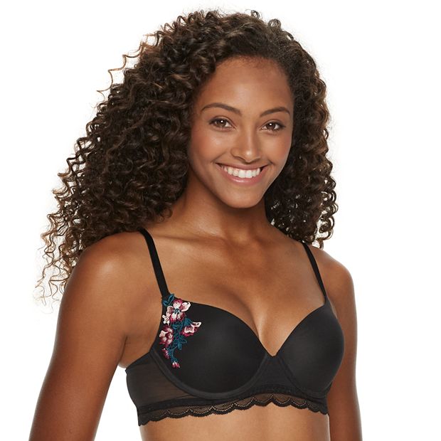 SO® Floral Mesh Push Up Bra CAN10451