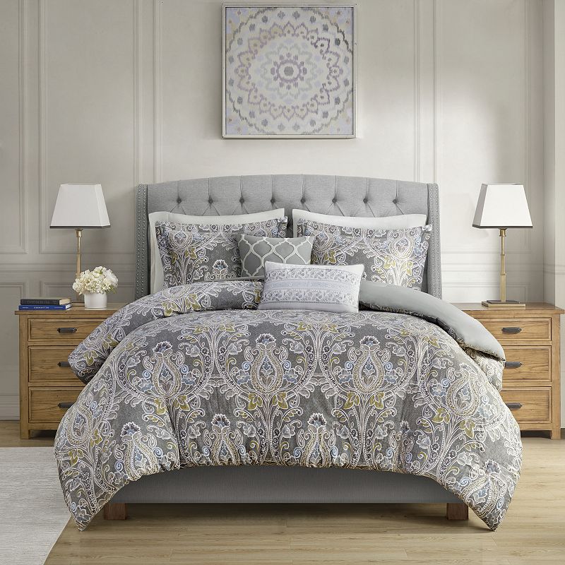 Harbor House Harbor House Hallie Duvet Cover Set, Grey, Full/Queen