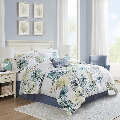 Harbor House Lorelai Coastal Comforter Set with Throw Pillows