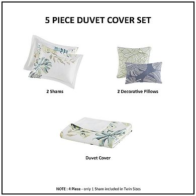 Harbor House Lorelai 5-Piece Sateen Duvet Cover Set