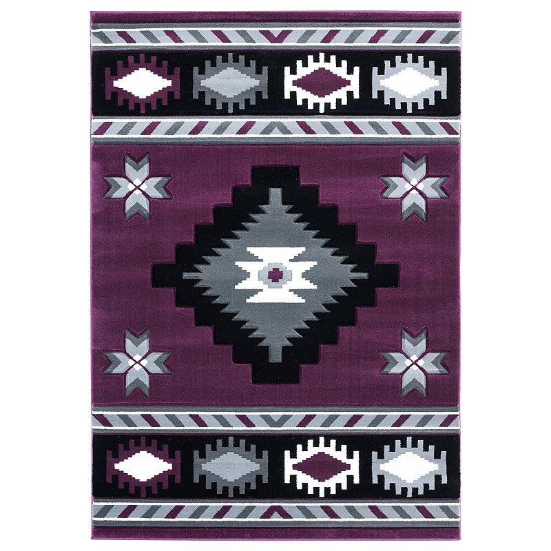 United Weavers Bristol Caliente Ultra Chic Rug, Purple, 8X10.5 Ft