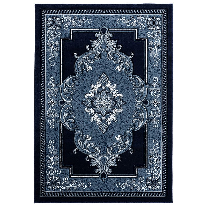 United Weavers Bristol Collection Fallon Rug, Blue, 2.5X7 Ft