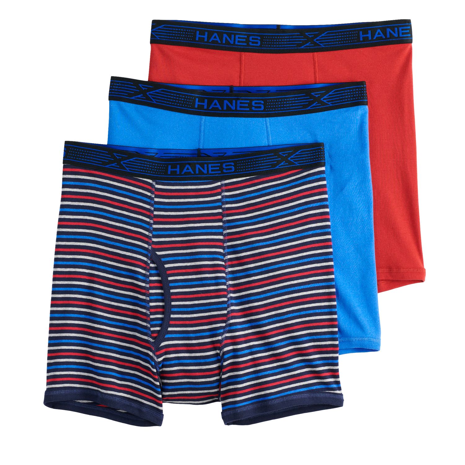 Calzoncillos Hanes X-Temp - Pack De 3 Unidades | Negro, Talla 4XL | Tecnología Que Absorbe Humedad
