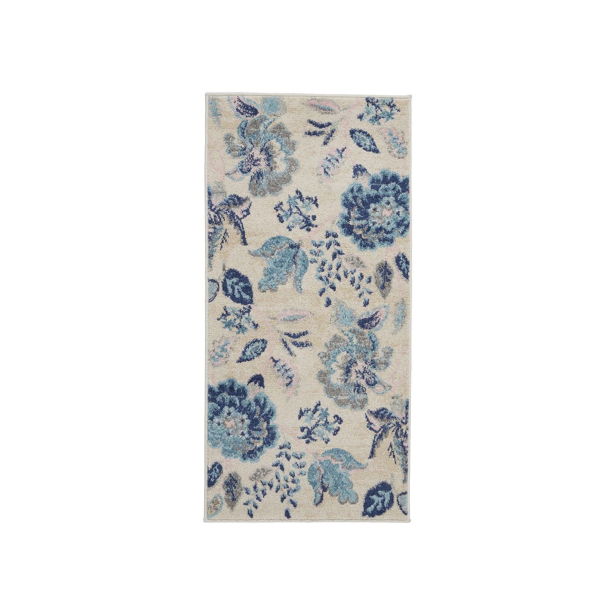 Nourison Tranquil Misha Rug, Ivory Light Blue