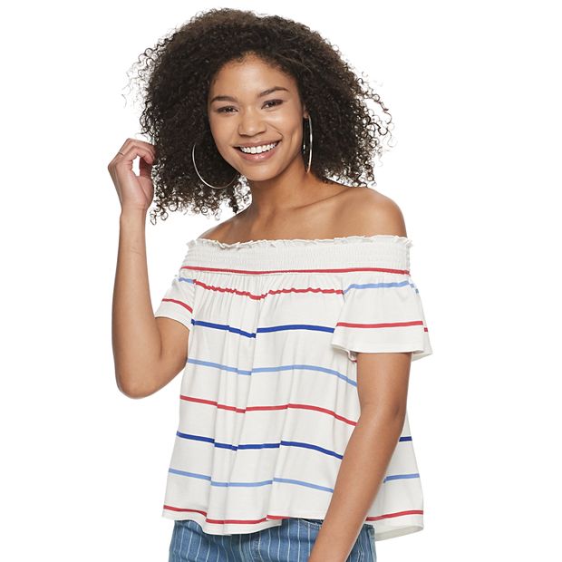 Kohl's off 2025 the shoulder tops