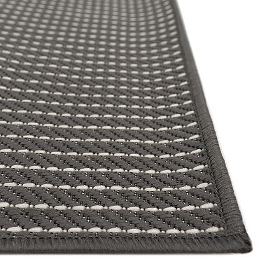 Liora Manne Carmel Textured Stripe Indoor Outdoor Rug