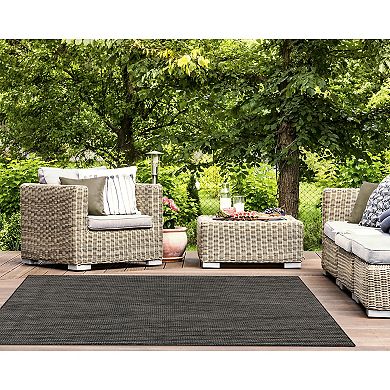 Liora Manne Carmel Textured Stripe Indoor Outdoor Rug