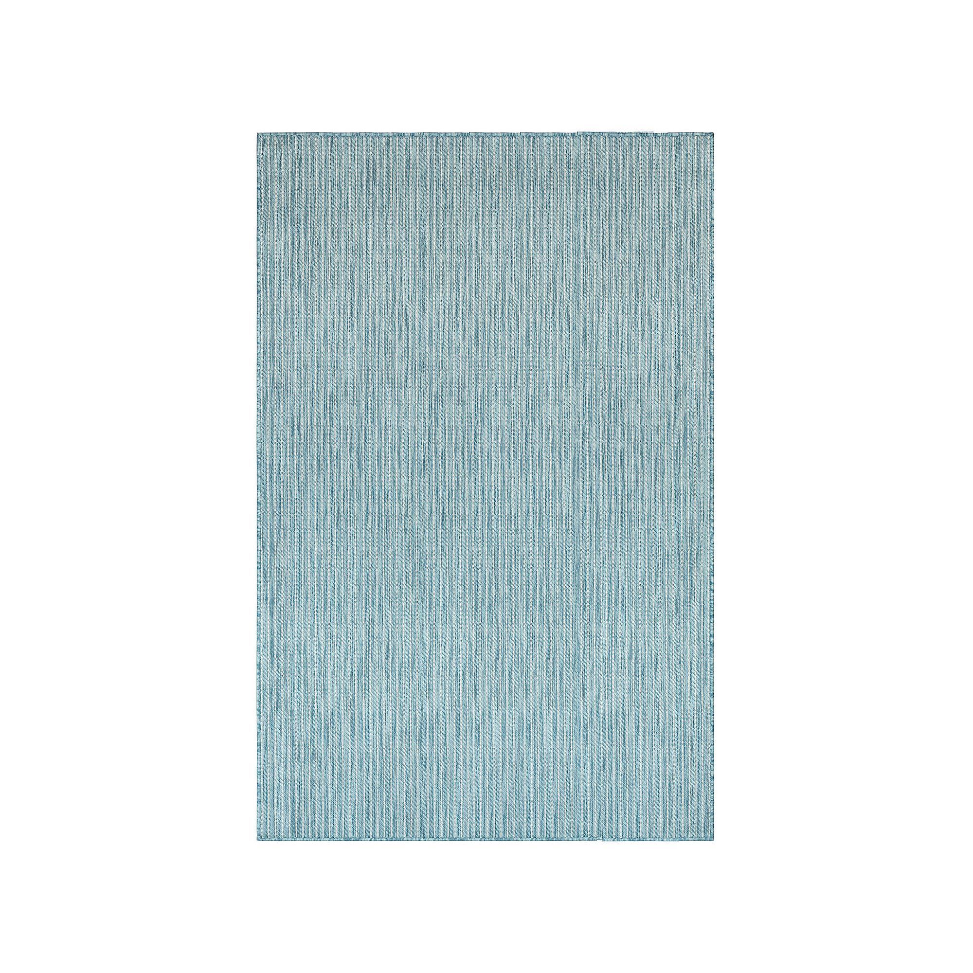 Liora Manne Carmel Textured Stripe Indoor Outdoor Rug, Blue