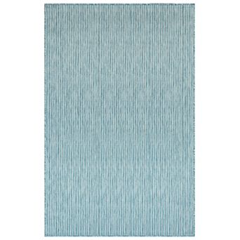 Liora Manne Carmel Textured Stripe Indoor Outdoor Rug