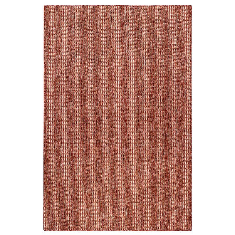 Liora Manne Carmel Textured Stripe Indoor Outdoor Rug, 8X10 Ft