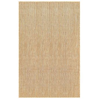 Liora Manne Carmel Textured Stripe Indoor Outdoor Rug