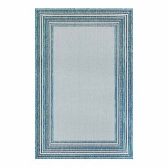 Liora Manne Carmel Multi Border Indoor Outdoor Rug