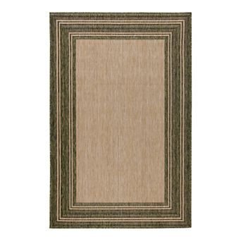 Liora Manne Carmel Multi Border Indoor Outdoor Rug