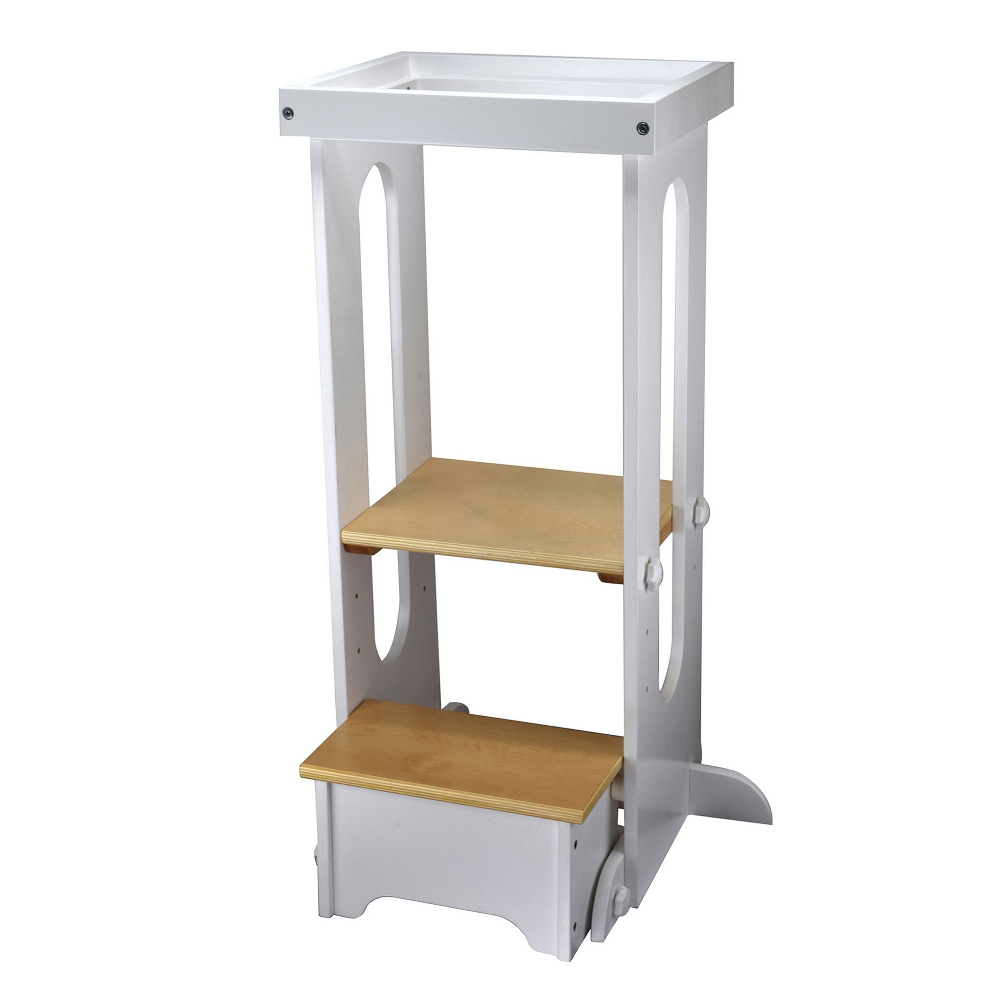 Little Partners Explore n Store Learning Tower, Soft White Natural
