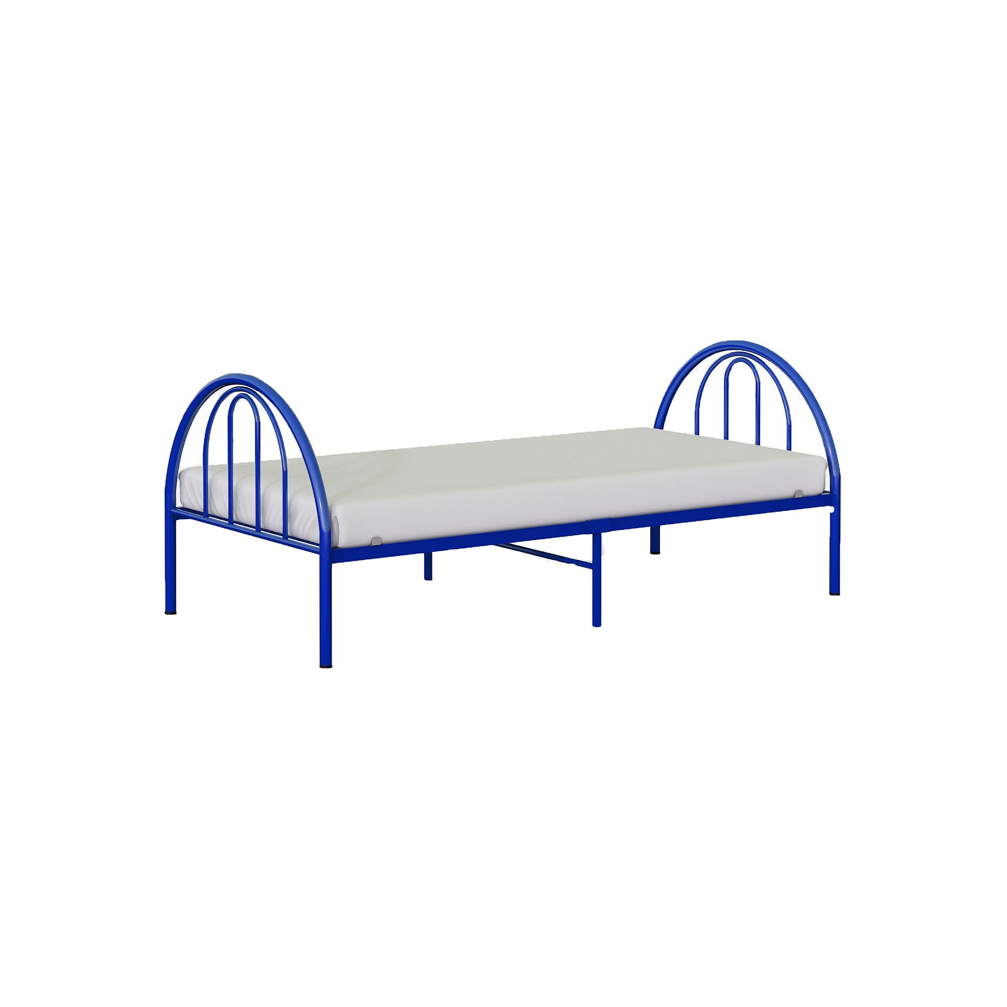 BK Furniture Brooklyn Metal Twin Bed, Blue