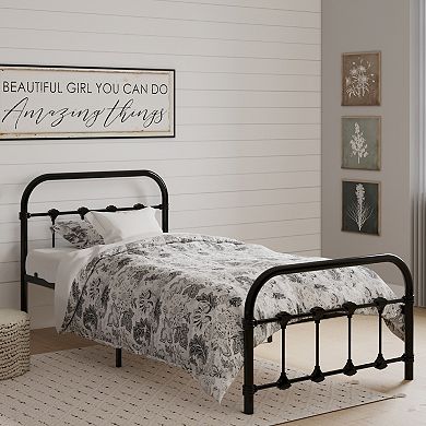 BK Furniture Melissa Metal Twin Bed