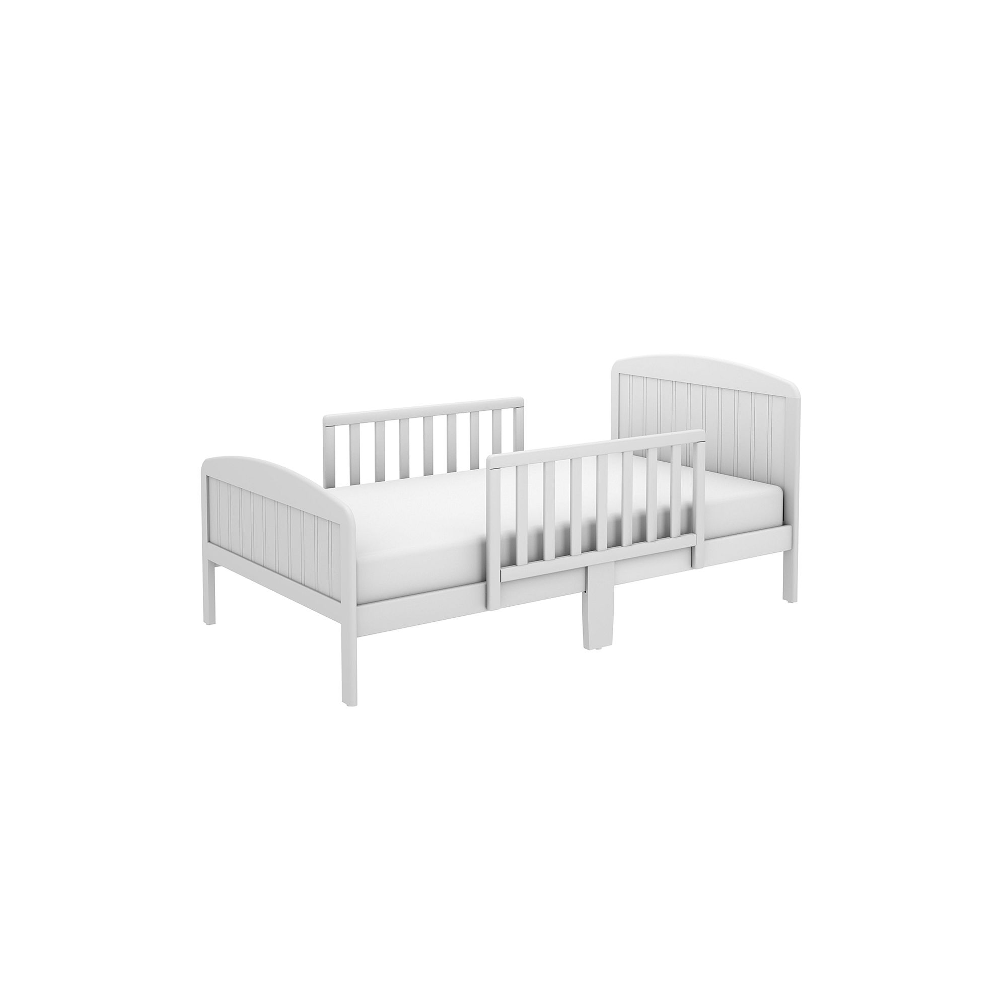 BK Furniture Harrisburg Toddler Bed with Safety Rails, White