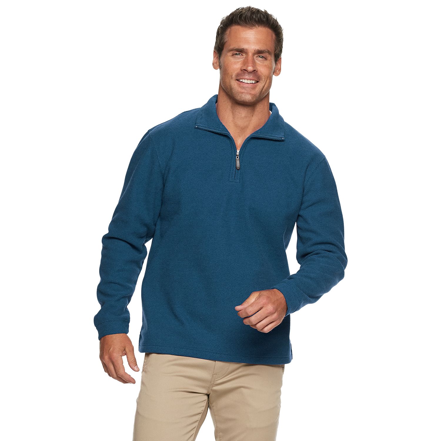 quarter zip fleece sweatshirt