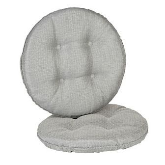 The Gripper Twillo Tufted Bar Stool Chair Pad 2 pk