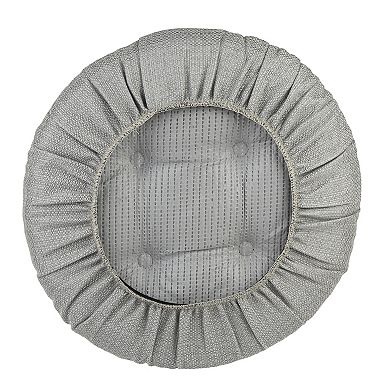 The Gripper Twillo Tufted Bar Stool Chair Pad 2-pk.
