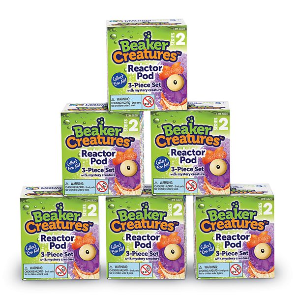 Learning Resources Beaker Creatures Series 2 Reactor Pods 6 pack