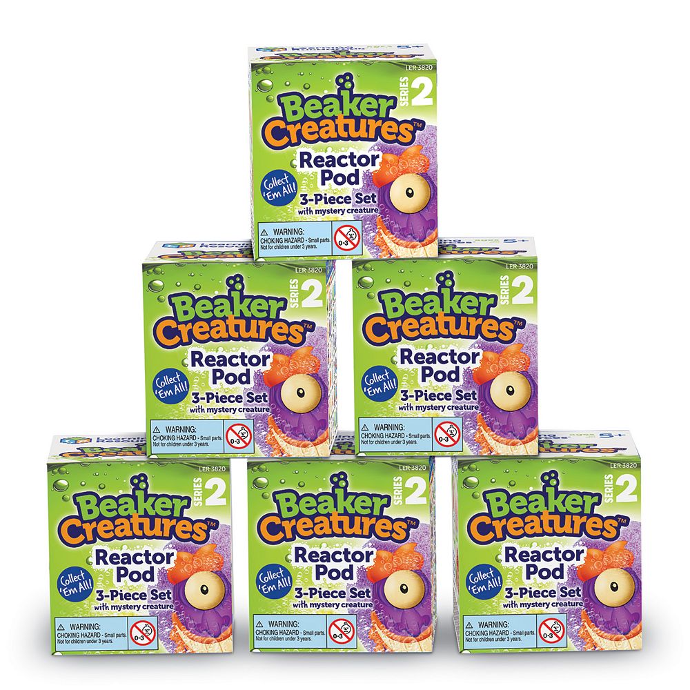 Learning Resources Beaker Creatures Series 2 Reactor Pods (6-pack)