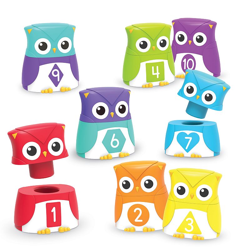 Learning Resources Snap-n-Learn Owls, Multicolor