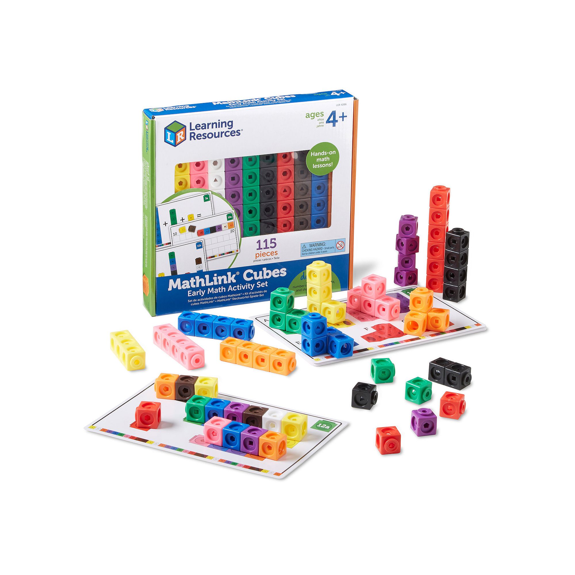 Learning Resources MathLink Cubes Early Math Activity Set, Multi